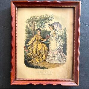 Vintage La Mode Illustree Print - Parisian Artist Anais Toudouze 9x11”